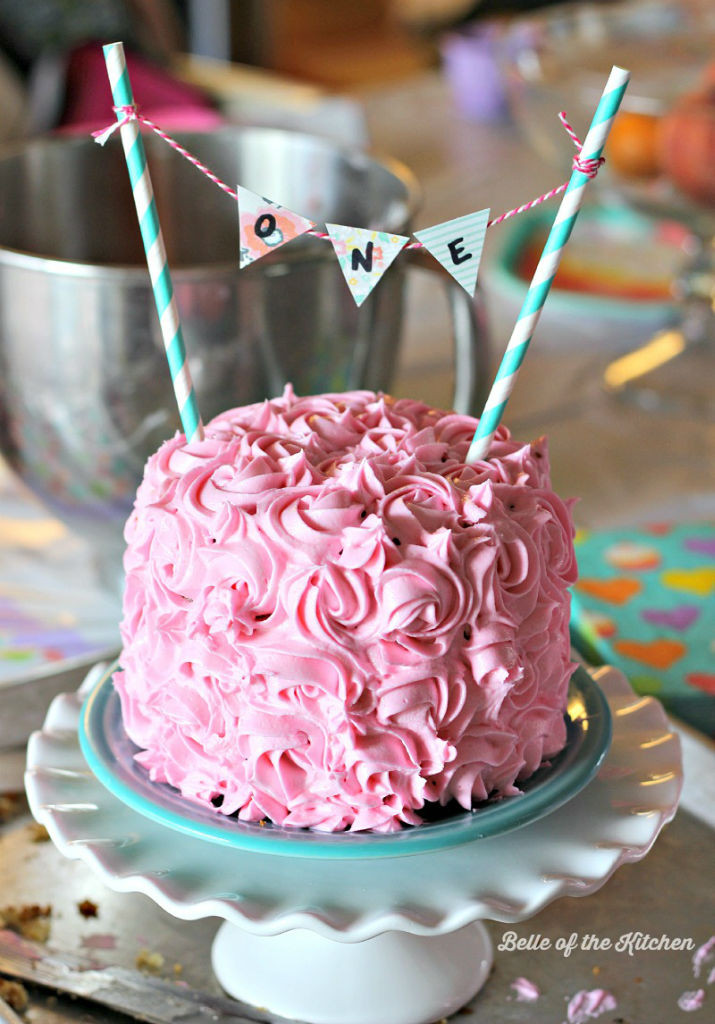 Best ideas about First Birthday Cake Recipe
. Save or Pin 1st Birthday Smash Cake Tutorial Simple Vanilla Cake Now.