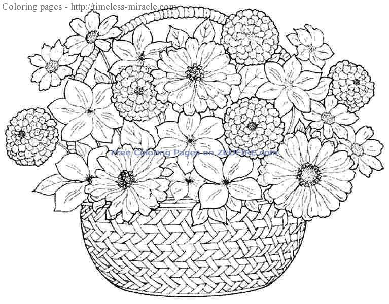 Best ideas about Flower Coloring Pages For Girls
. Save or Pin Coloring pages for girls flowers timeless miracle Now.