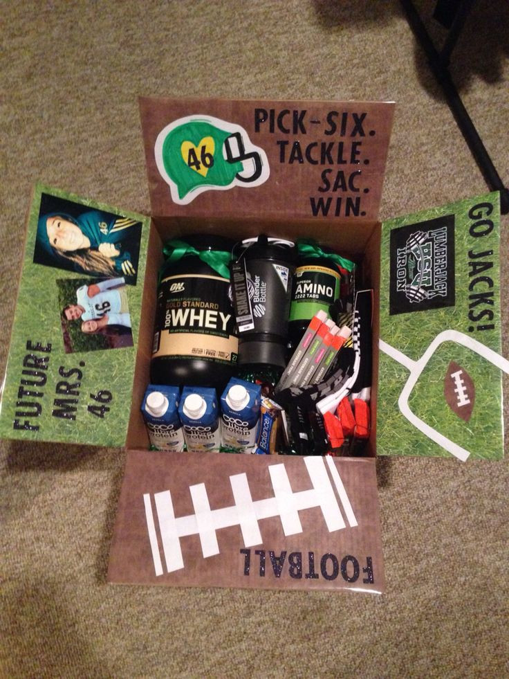 Best ideas about Football Gift Ideas For Boyfriend
. Save or Pin College Football Care Package Reece Now.