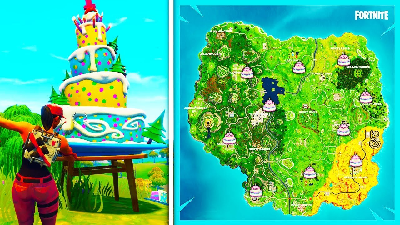 Best ideas about Fortnite Birthday Cake Location
. Save or Pin "Dance in Front of Differnet Birthday Cakes" ALL LOCATIONS Now.