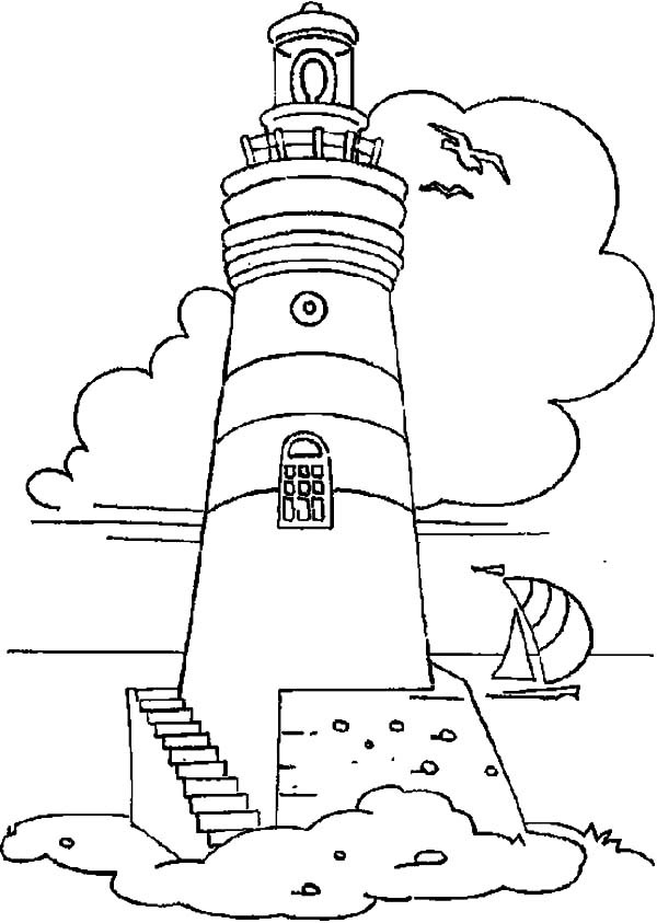 Best ideas about Free Coloring Pages Lighthouses
. Save or Pin Lighthouse at Coastline Coloring Pages Gianfreda Now.