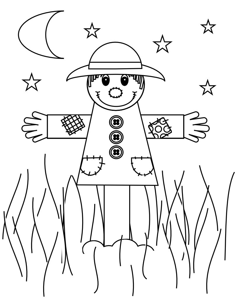 Best ideas about Free Coloring Pages Scarecrow
. Save or Pin Free Printable Scarecrow Coloring Pages For Kids Now.