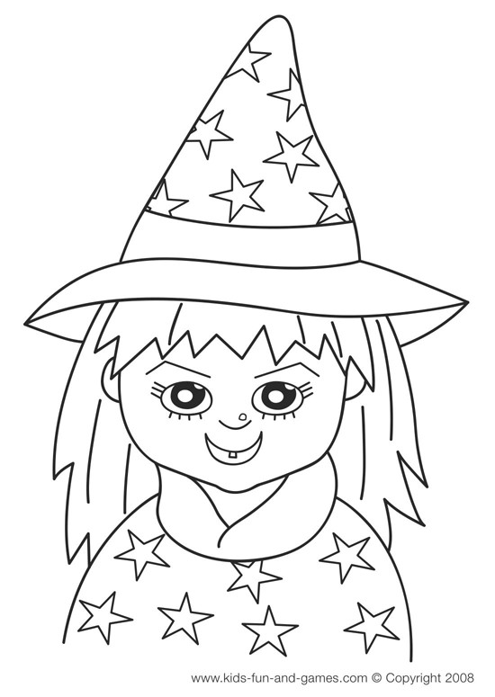 Best ideas about Free Coloring Sheets For Kids Halloween Themed
. Save or Pin Halloween Coloring Sheets – Cute Witch Now.