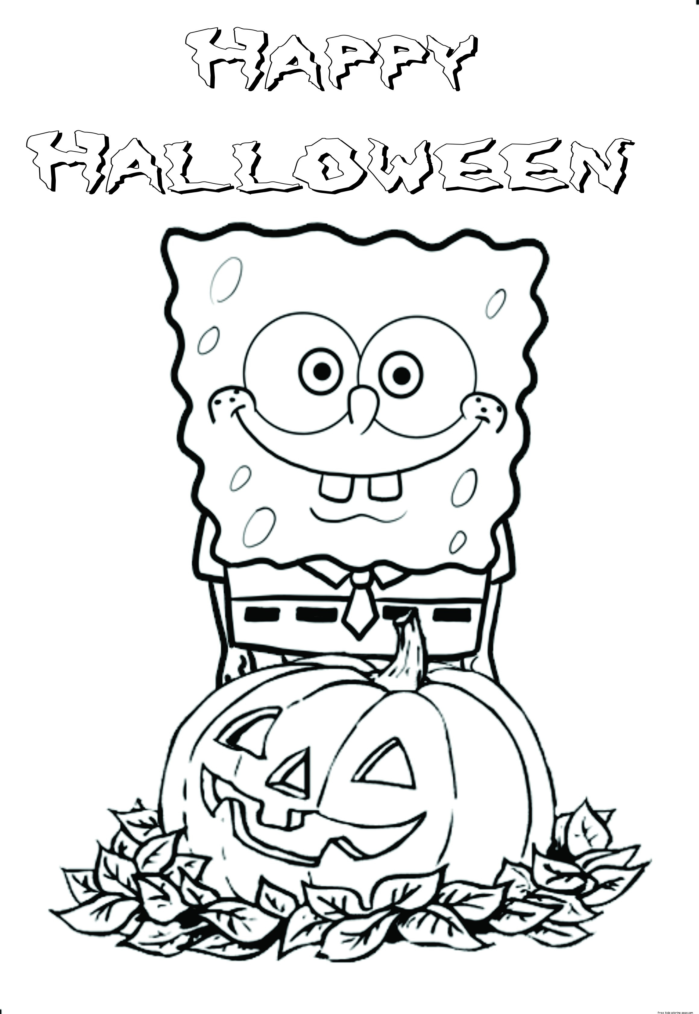 Best ideas about Free Coloring Sheets For Kids Halloween Themed
. Save or Pin Printable halloween spongebob coloring pagesFree Printable Now.