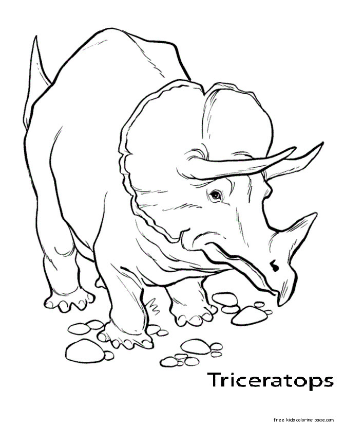 Best ideas about Free Printable Coloring Sheets Dinosaurs
. Save or Pin Printable triceratops coloring pages for kidsFree Now.