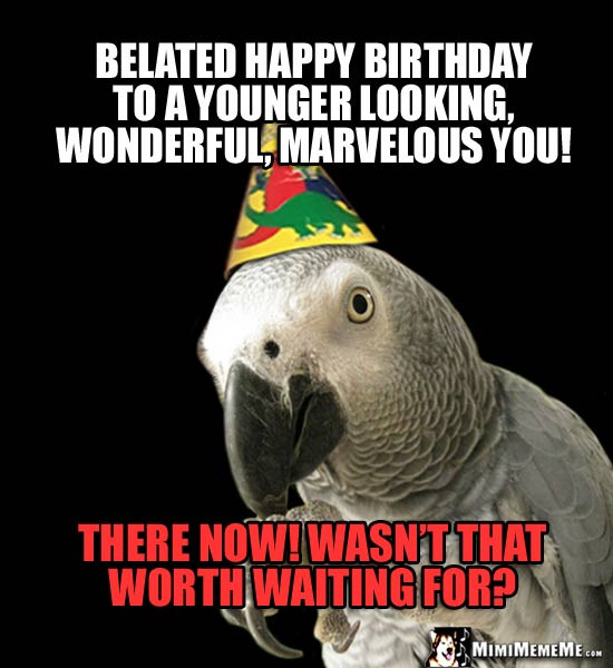 Best ideas about Funny Belated Birthday Memes
. Save or Pin Bird Days Are Funny Happy Birthday Bird Humor Hilarious Now.