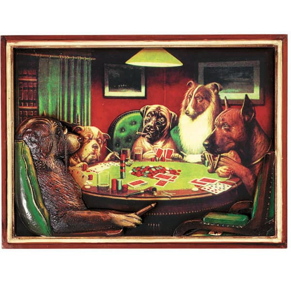 Best ideas about Game Room Art
. Save or Pin Poker Dogs With Cigars Wall Art Now.