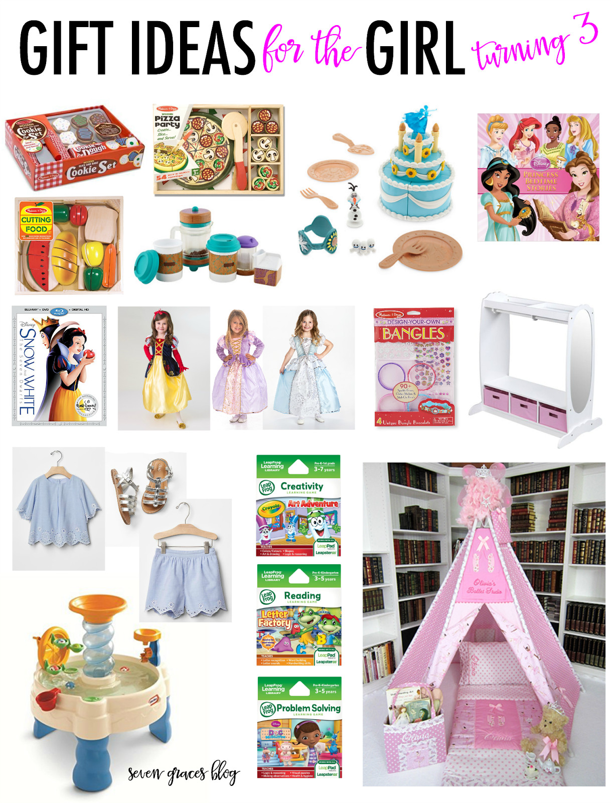 Best ideas about Gift Ideas For 3 Year Old Baby Girl
. Save or Pin Gift Ideas for the Girl Turning Three Seven Graces Now.