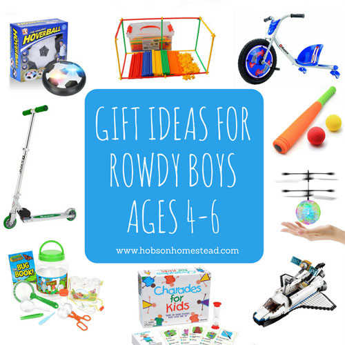 Best ideas about Gift Ideas For Boys Age 6
. Save or Pin 15 Gift Ideas for Rowdy Boys Ages 4 6 Now.