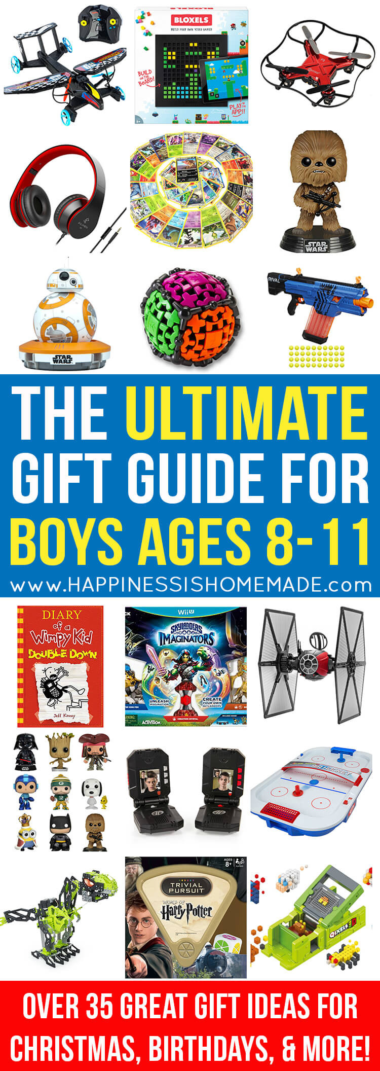 Best ideas about Gift Ideas For Boys Age 9
. Save or Pin The Best Gift Ideas for Boys Ages 8 11 Happiness is Homemade Now.