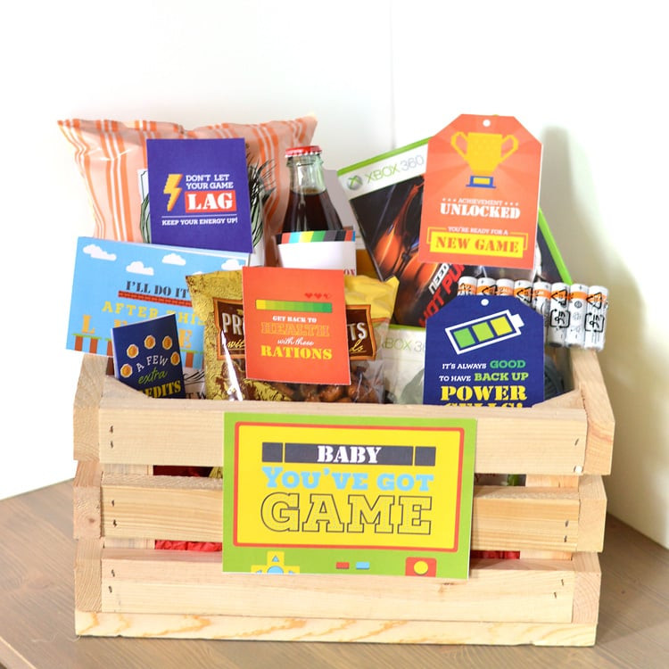 Best ideas about Gift Ideas For Gamer Boyfriend
. Save or Pin Gamer Gift Basket The Dating Divas Now.