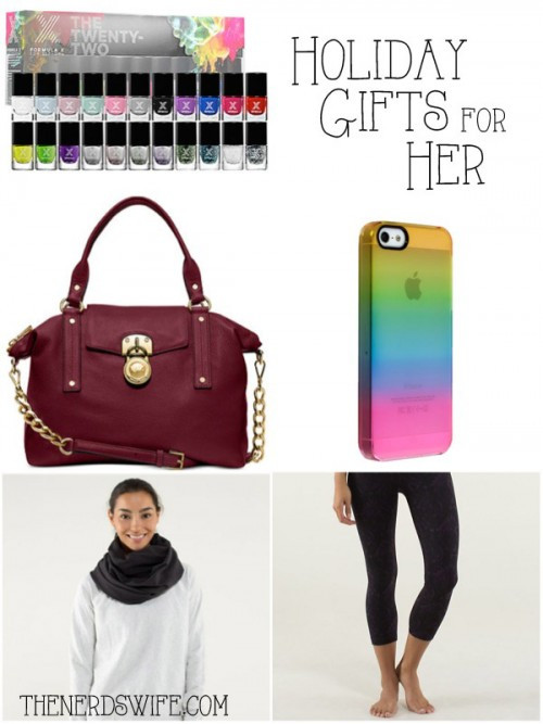 Best ideas about Gift Ideas For Her Christmas
. Save or Pin Christmas Gift Ideas for Her The Nerd s Wife Now.