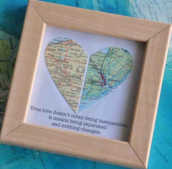 Best ideas about Gift Ideas For Long Distance Boyfriend
. Save or Pin Gift for Boyfriend Long Distance Map Heart with Custom Now.