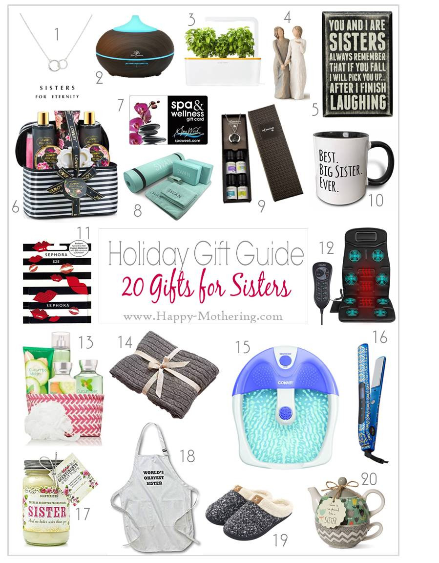 Best ideas about Gift Ideas For My Sister
. Save or Pin 20 Christmas Gift Ideas for Sisters Happy Mothering Now.
