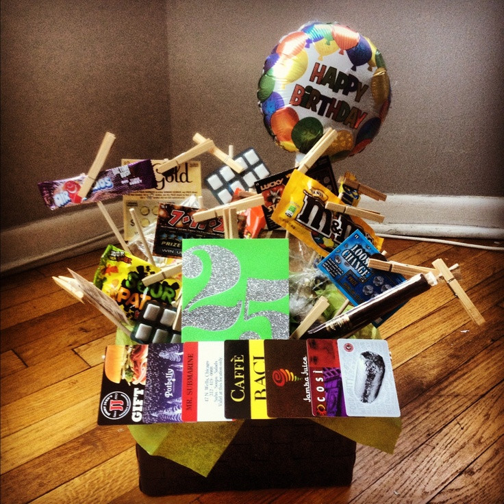 Best ideas about Gifts For 25th Birthday
. Save or Pin "25 ts" t basket I made for Kyle s 25th birthday Now.
