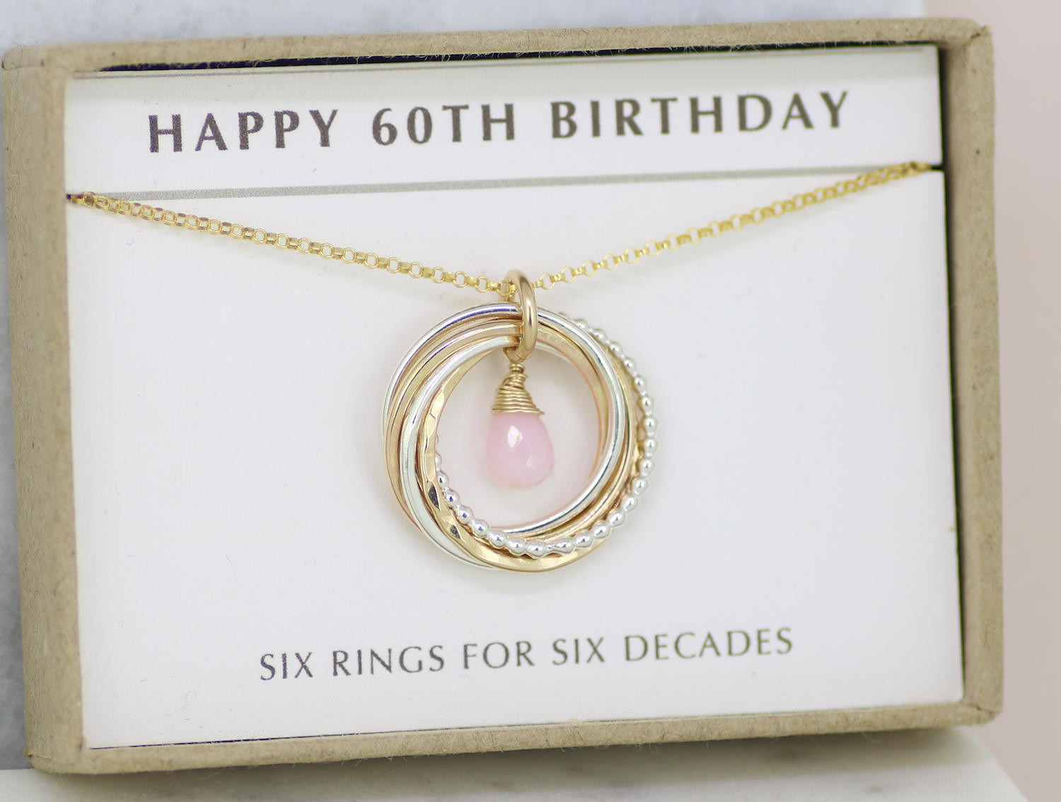 Best ideas about Gifts For 60th Birthday Female
. Save or Pin 60th birthday ts for women pink opal necklace for October Now.