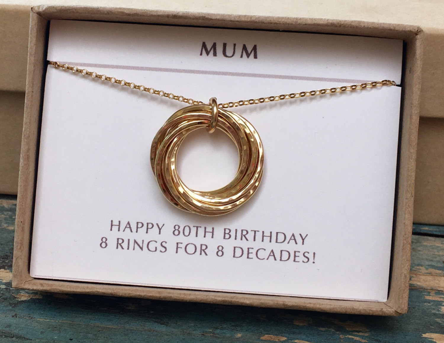 Best ideas about Gifts For 80th Birthday
. Save or Pin 80th birthday t for mum gold necklace for mom grandma Now.