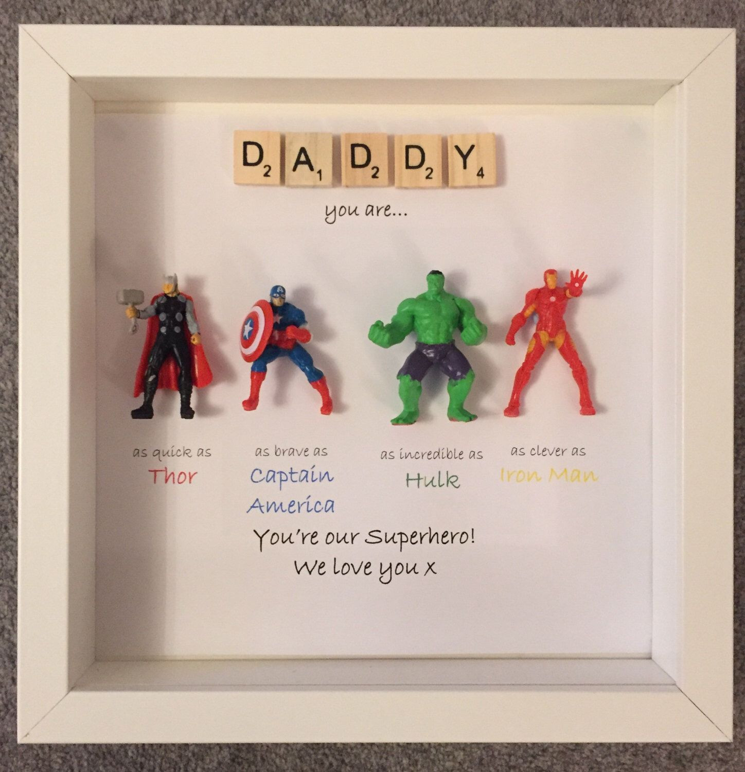 Best ideas about Gifts For Dad Birthday
. Save or Pin Avengers Superhero figures frame t Ideal for dad Now.