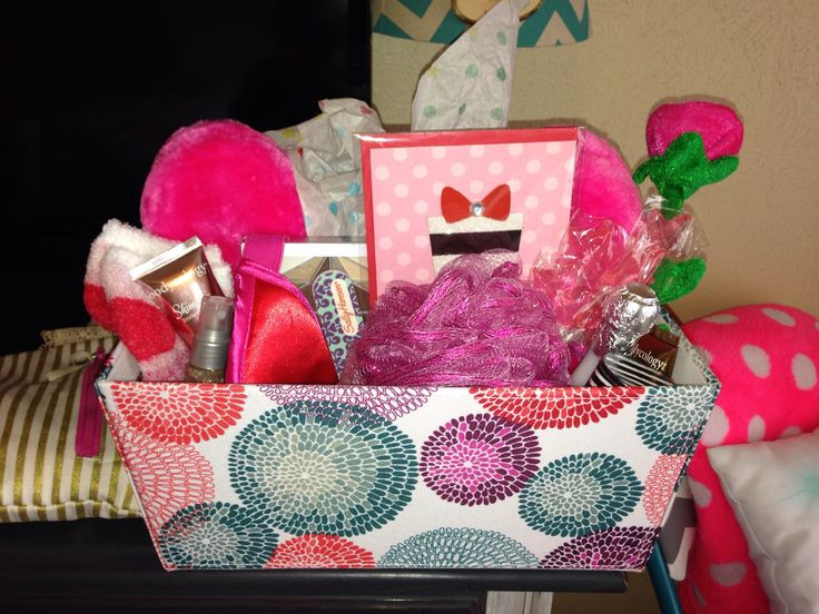 Best ideas about Girls Birthday Gift Ideas
. Save or Pin Gift basket for teenage girl birthday Now.