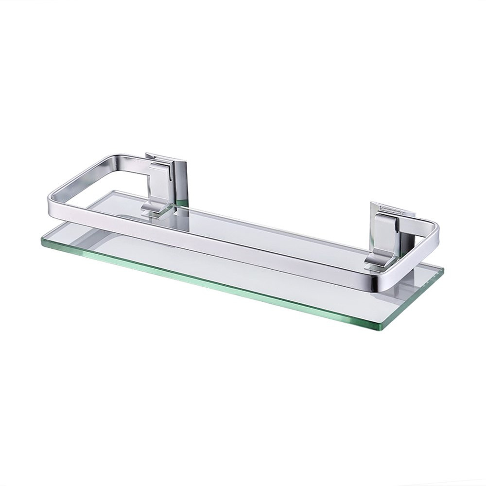 Best ideas about Glass Bathroom Shelves
. Save or Pin Organize It All Wall Mounting Glass Shelf with Chrome Now.