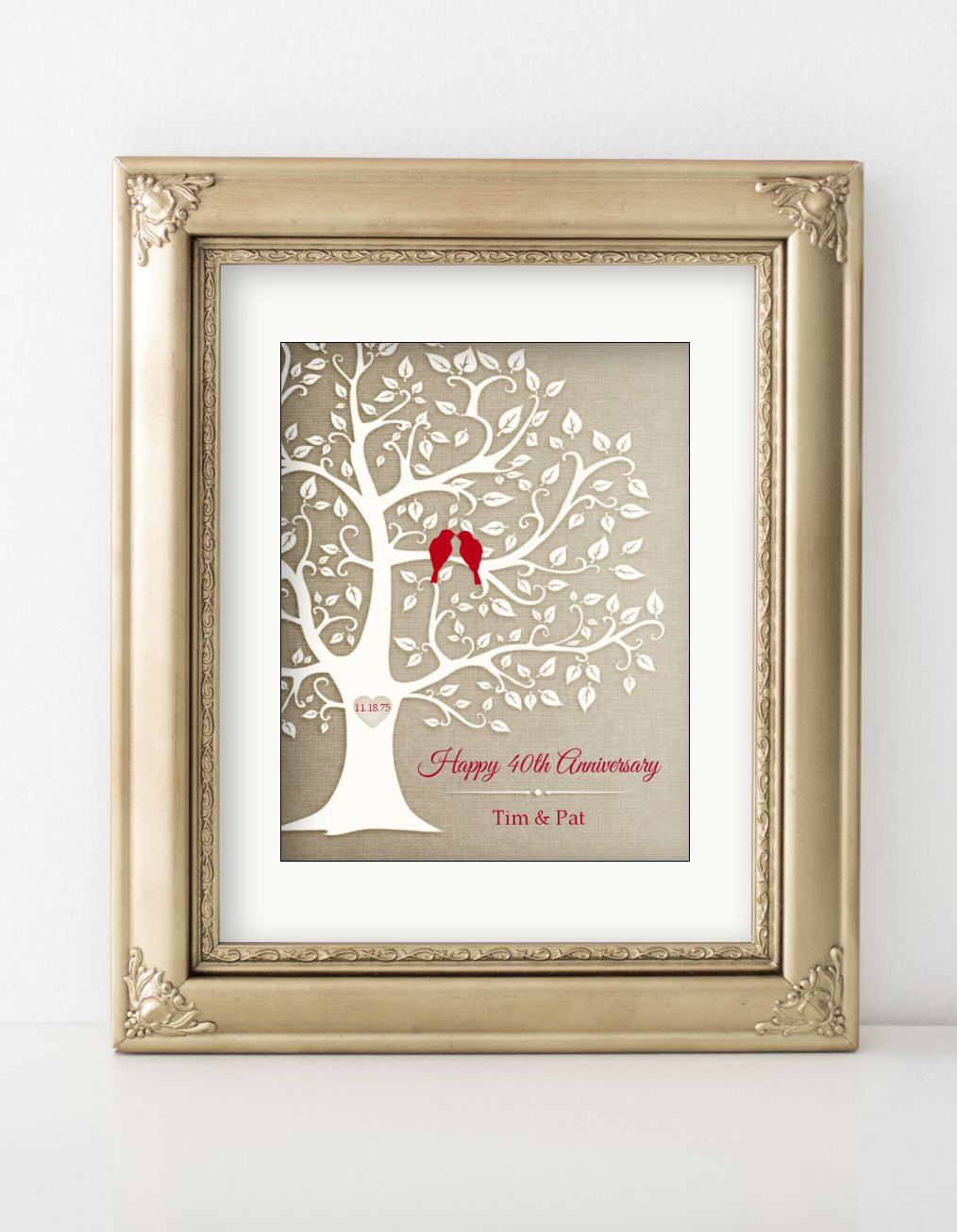 Best ideas about Golden Anniversary Gift Ideas
. Save or Pin 40th Anniversary Gift Golden Anniversary Print Gift Now.