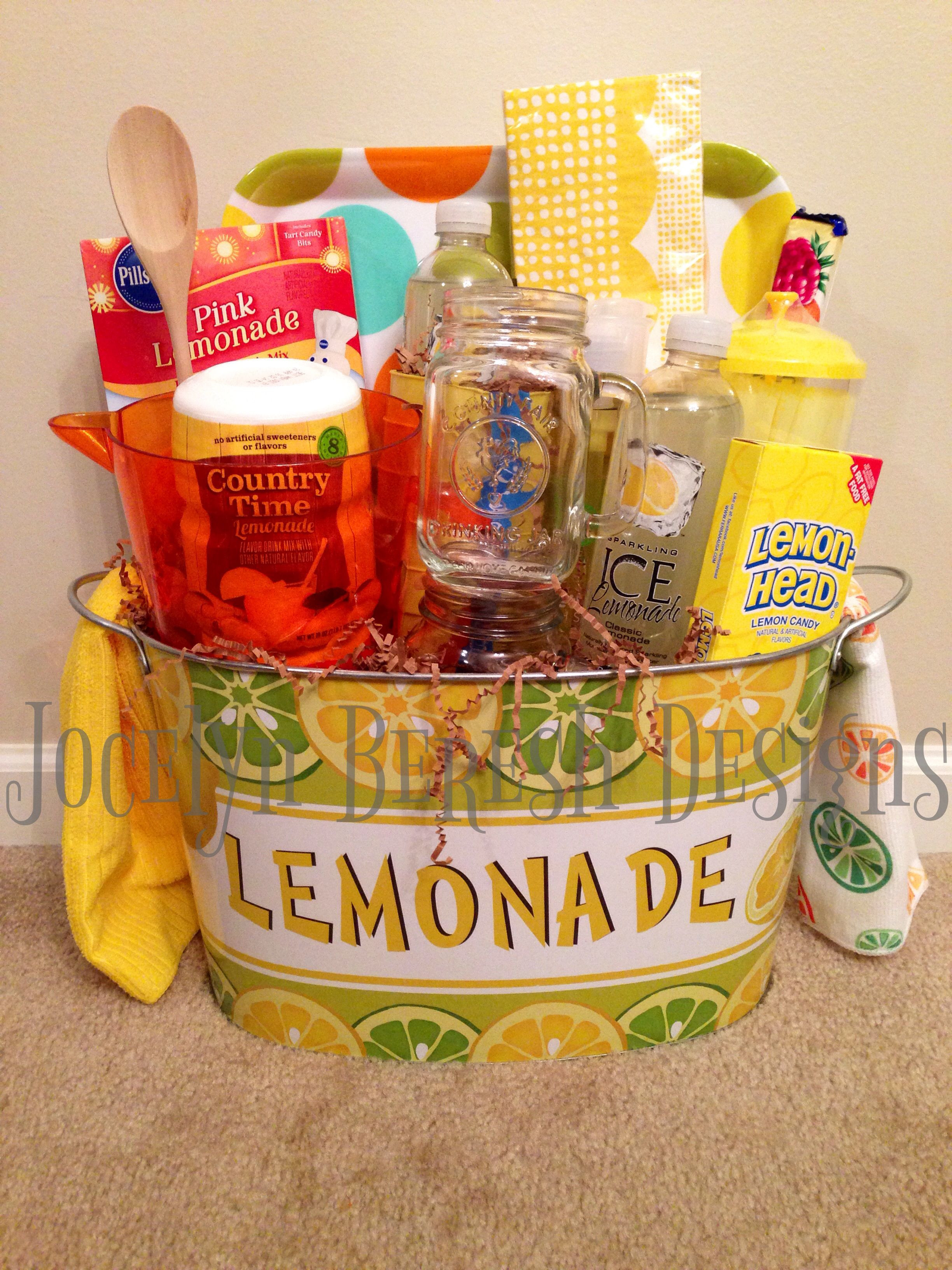 Best ideas about Good Gift Basket Ideas
. Save or Pin "Lemonade" t basket by jocelynbereshdesigns Like us Now.