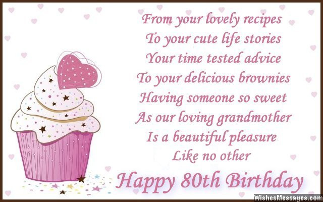 Best ideas about Grandmother Birthday Quotes
. Save or Pin 80th birthday wishes – WishesMessages Now.