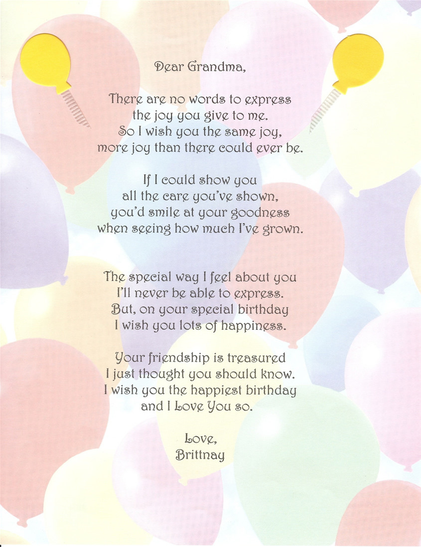 Best ideas about Grandmother Birthday Quotes
. Save or Pin Grandma Quotes And Poems QuotesGram Now.