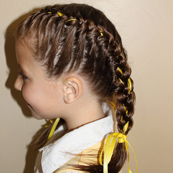 Best ideas about Hairstyle For Kids With Long Hair
. Save or Pin Gallery French Braid Hairstyles For Little Black Girls Now.