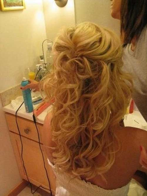 Best ideas about Half Up Curly Hairstyle
. Save or Pin 20 Half Up Half Down Curly Hairstyles Now.