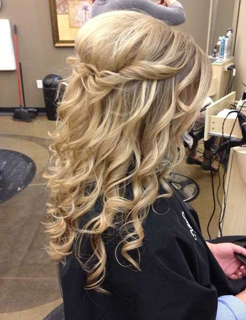 Best ideas about Half Up Curly Hairstyle
. Save or Pin Long Hairstyles for Weddings Now.