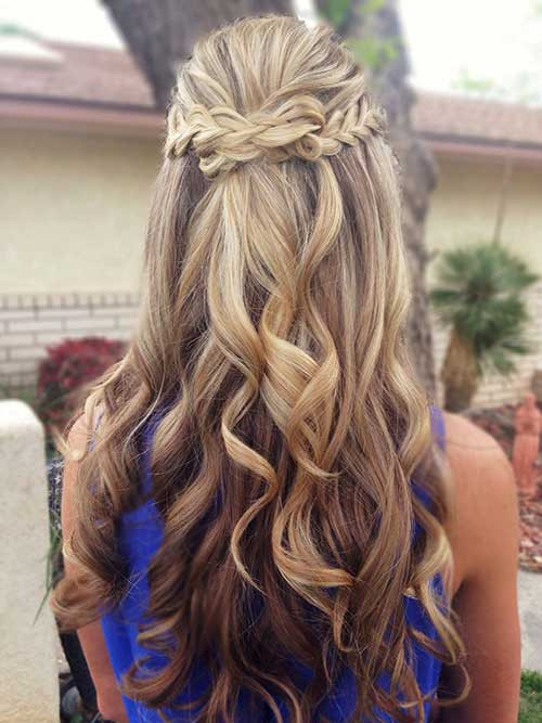 Best ideas about Half Up Curly Hairstyle
. Save or Pin 20 Half Up Half Down Curly Hairstyles Now.