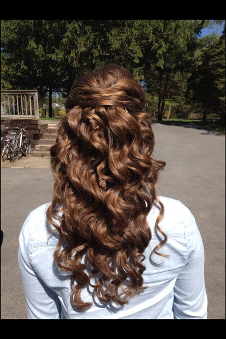 Best ideas about Half Up Half Down Curly Prom Hairstyles
. Save or Pin Prom hairstyles curly half up Now.