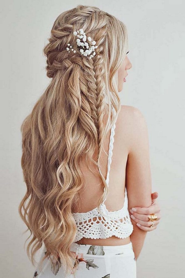 Best ideas about Half Up Half Down Hairstyles For Wedding
. Save or Pin 40 Stunning Half Up Half Down Wedding Hairstyles with Now.