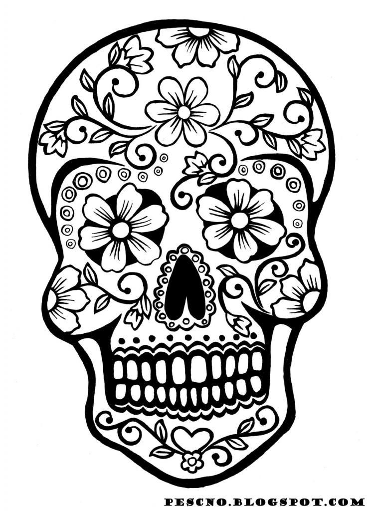 Best ideas about Halloween Coloring Pages For Teens Sugar Skull
. Save or Pin 9 fun free printable Halloween coloring pages Now.
