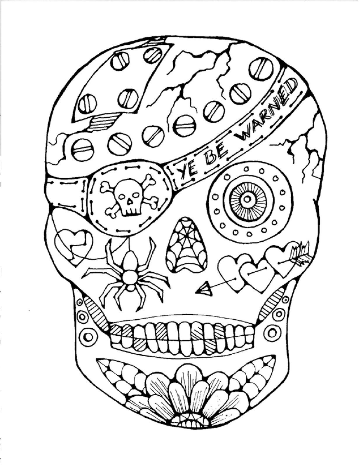 Best ideas about Halloween Coloring Pages For Teens Sugar Skull
. Save or Pin Free Printable Sugar Skull Coloring Pages AZ Coloring Pages Now.