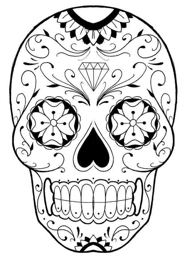 Best ideas about Halloween Coloring Pages For Teens Sugar Skull
. Save or Pin Denize Tuna Now.
