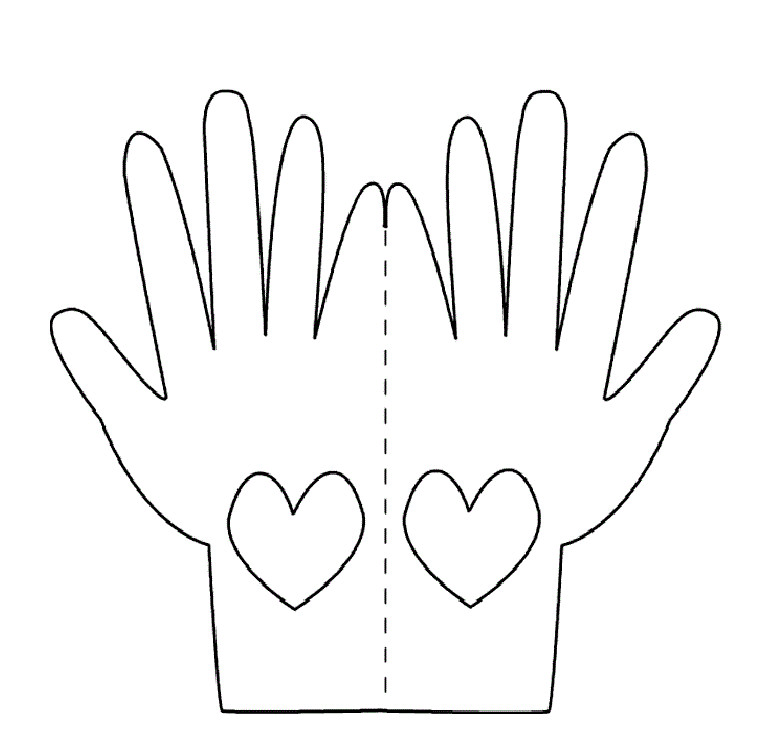 Best ideas about Hand Preschool Coloring Sheets
. Save or Pin Hands Love Card Template to Print and Color Now.