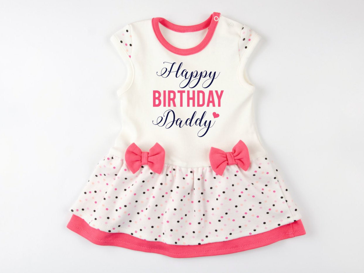 Best ideas about Happy Birthday Daddy Gifts
. Save or Pin Dad Birthday Gift HAPPY BIRTHDAY DADDY Cute Baby Girl Dress Now.