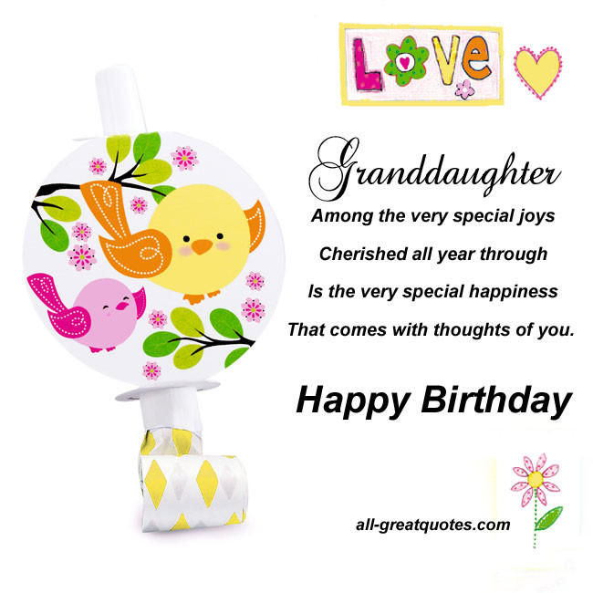 Best ideas about Happy Birthday Granddaughter Quotes
. Save or Pin Birthday Quotes For Granddaughter QuotesGram Now.