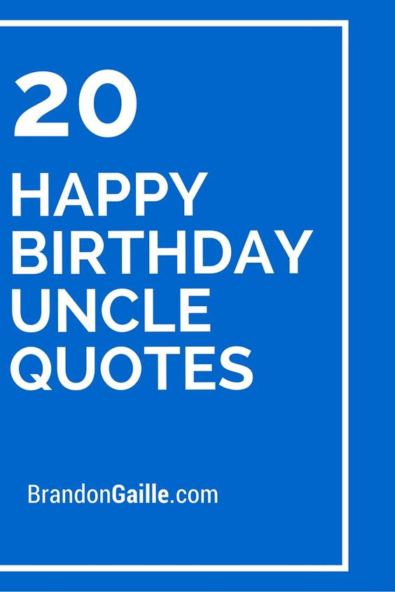 Best ideas about Happy Birthday Uncle Quotes
. Save or Pin Pinterest • The world’s catalog of ideas Now.