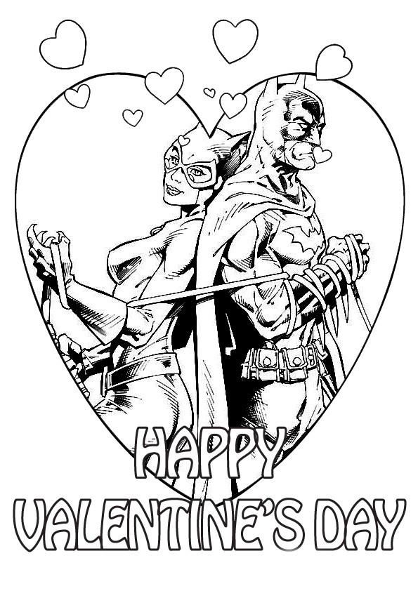 Best ideas about Happy Valentines Day Coloring Pages For Boys
. Save or Pin Coloriage Catwoman et Batman amoureux à imprimer sur Now.