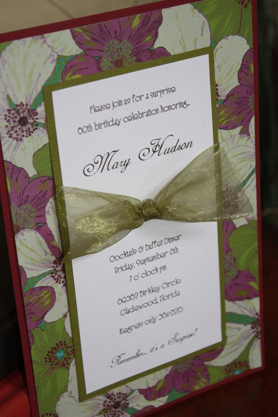 Best ideas about Homemade Birthday Invitations
. Save or Pin Handmade Floral Birthday Invitations layout Now.
