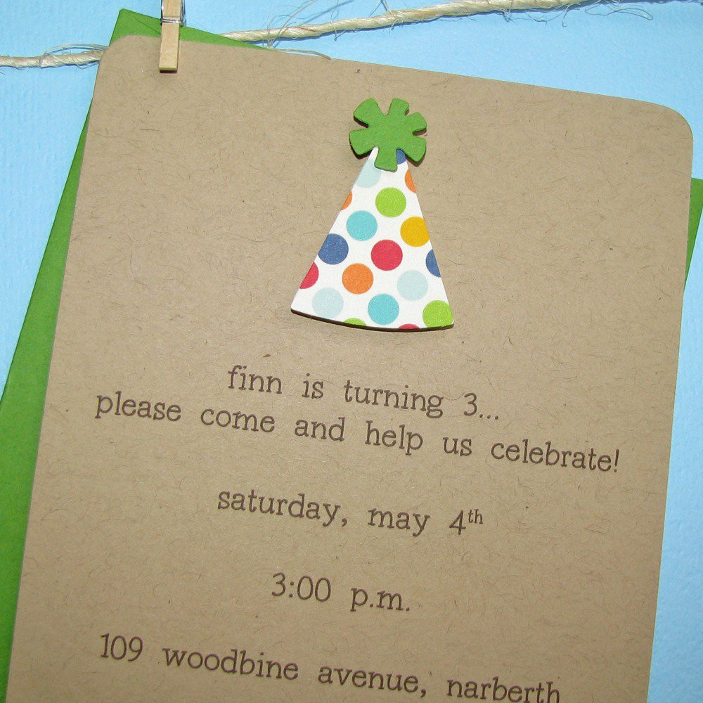 Best ideas about Homemade Birthday Invitations
. Save or Pin Homemade 1st Birthday Invitations Now.