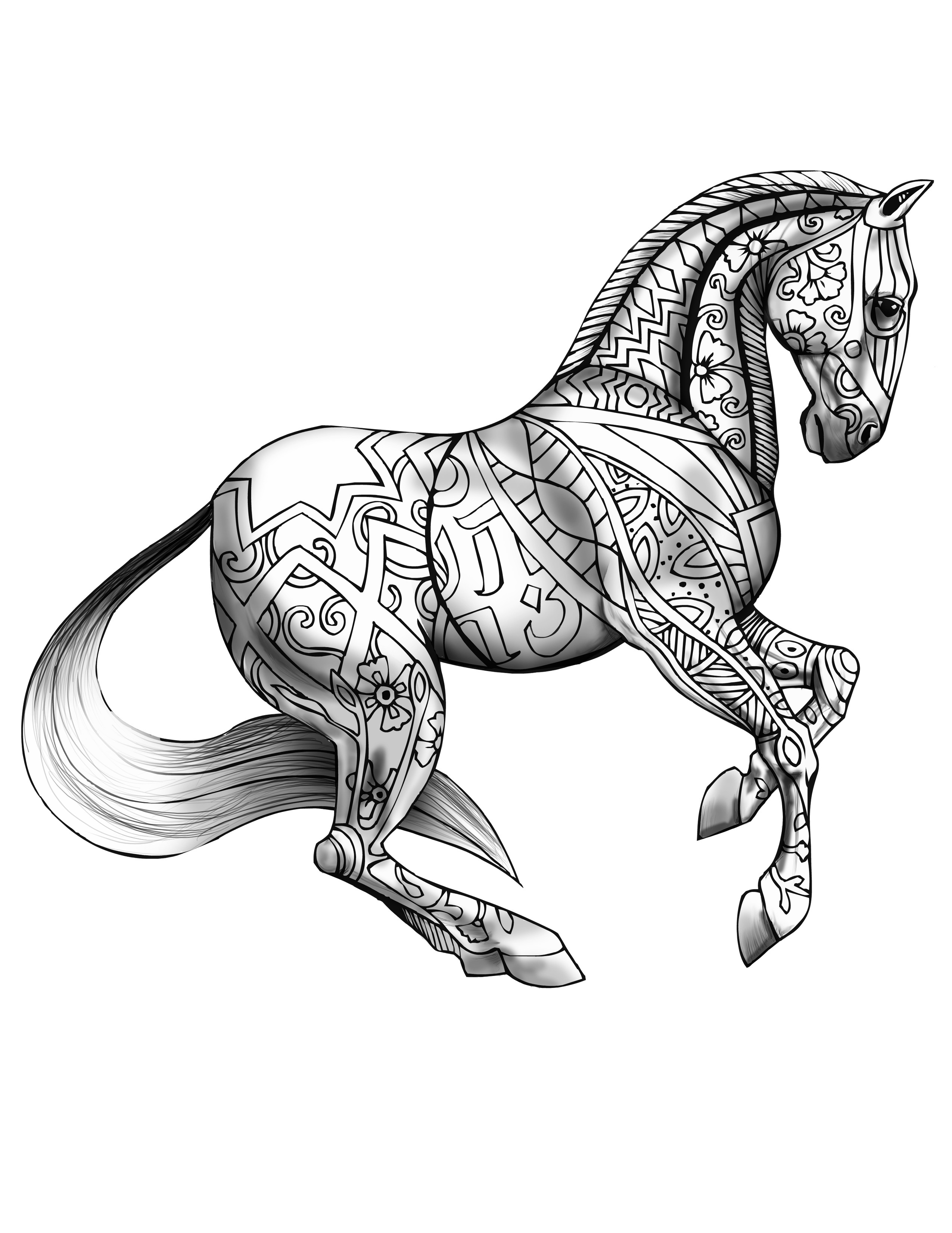 Best ideas about Horse Adult Coloring Books
. Save or Pin Adult Coloring Book Page – Coloring For Grownups Now.