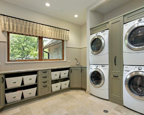 Best ideas about Houzz Laundry Room
. Save or Pin Stacked Washer Dryer Home Design Ideas Remodel Now.