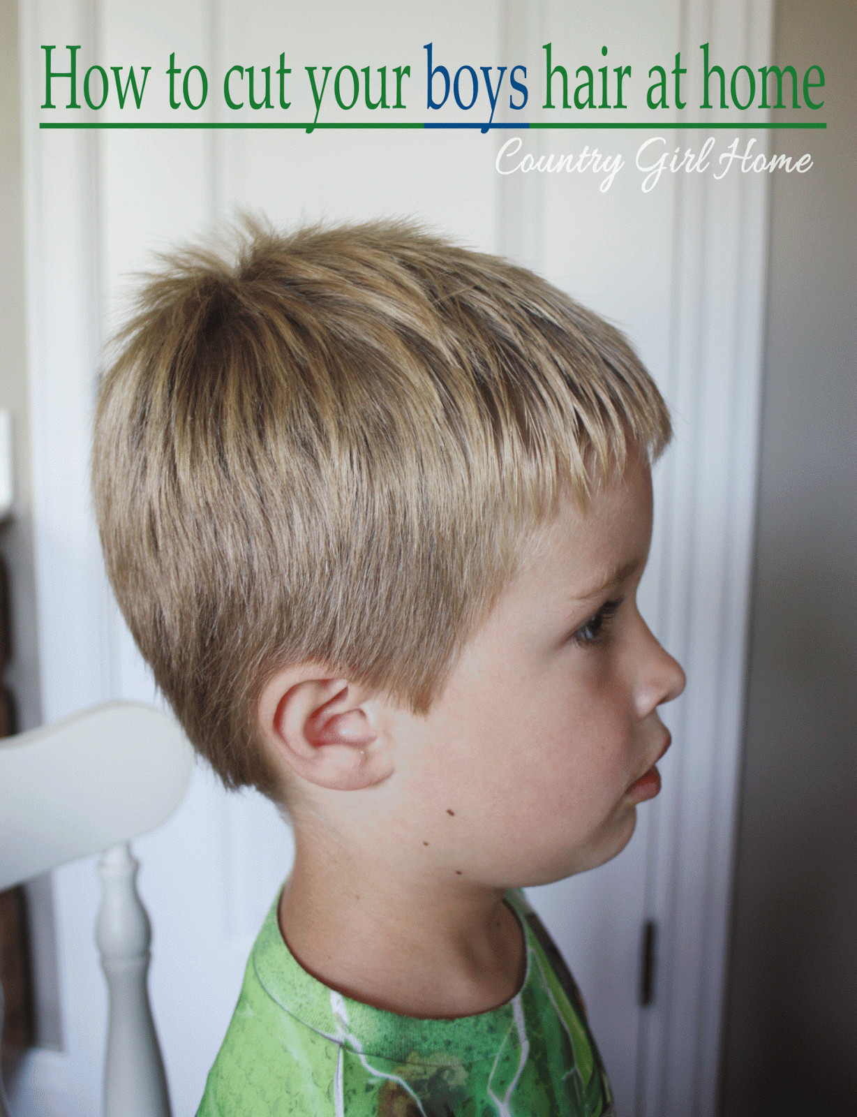 Best ideas about How To Cut Little Boys Hair
. Save or Pin COUNTRY GIRL HOME How to cut your boys hair at home for Now.