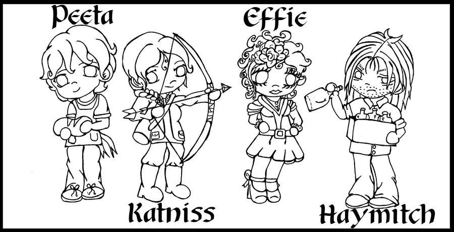 Best ideas about Hunger Games Coloring Sheets For Girls
. Save or Pin Hunger Games Chibis Line art by Fallonkyra on DeviantArt Now.