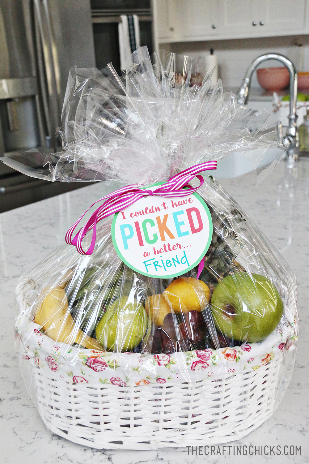 Best ideas about Ideas For Gift Baskets
. Save or Pin Fruit Basket Gift Idea with Free Printable Tag The Now.
