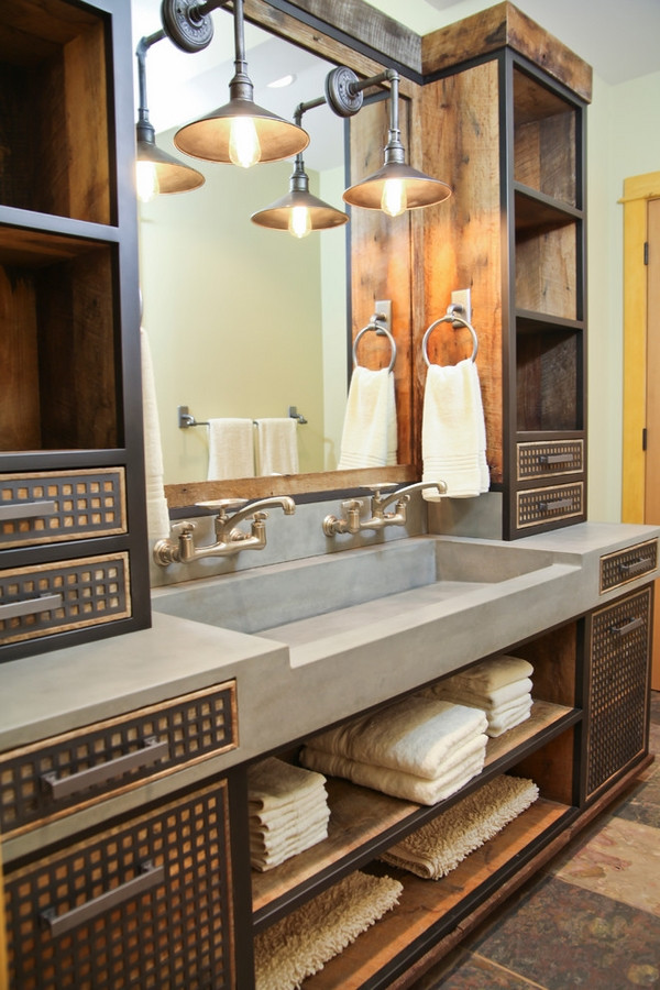 Best ideas about Industrial Bathroom Vanity
. Save or Pin How to decorate a stylish and functional industrial Now.